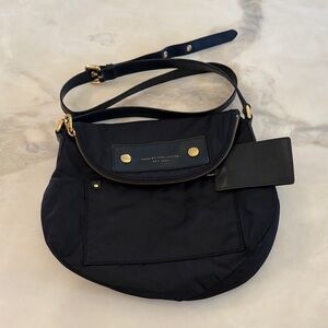 Marc Jacobs Black Crossbody Bag with Gold Accents